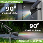 InnoGear Solar Lights Outdoor Waterproof Solar Garden Light for Outside Yard Landscape Lighting Pathway Spot Lights Spotlight Wall Light Auto On/Off, Pack of 4 (Multicolor)