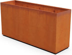 Plantercraft Extra Large Rectangular Planter for Outdoor Plants | 84x24x42 Inch Corten Steel Planters for Privacy & Patios | Heavy Duty Large Outdoor Planter Box, Fully Assembled