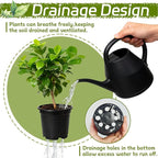 120 Packs Flexible Plastic Nursery Pots,4 Inch Thickened Soft Plastic Pots with Drainage Holes,Garden Seedling Pot for Succulents,Transplanting,Cuttings(Black)