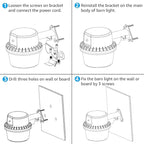 TORCHSTAR LED Barn Light, Dusk to Dawn Area Lights with Photocell, Outdoor Security Flood Lighting, ETL & FCC Listed, IP65 Waterproof, Aluminum Housing, 110-277V, Garage, Yard, 5000K Daylight, Bronze
