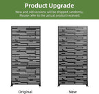 Casaphoria Metal Privacy Screen Outdoor, 72" H x 35" W Freestanding Decorative Privacy Screen for Patio Deck Balcony Garden with Stable Base, Black-Shine