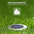 Solar Ground Lights 16Pack, Garden Solar Outdoor Waterproof Pathway Bright In-Ground Lights Outdoor Lighting Decor for Lawn, Patio, Yard, Driveway,Walkway Warm Light