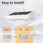 NIORSUN Solar Fence Lights,16 Pack Solars Deck Light,Warm White Color,Outdoor Bulb Waterproof Led IP65,Power Patio Lamp with Lenses for Outside/Backyard/Railing/Yard(White)