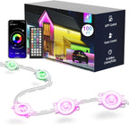 Fussion Permanent Outdoor Lights for House, 100ft RGB Halloween House Lights Outdoor with APP Remote Control, IP67 Waterproof Smart Eternity Eaves Lighting for Christmas, Holiday, Party, Daily