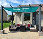 Pergola Shade Cover Replacement Canopy Top Compatible with 10 X 13 ft 6-Bar Pergola Frames - Turquoise Blue (Canopy Size 116" W x 135" L, Canopy Top Only)