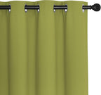NICETOWN Blackout Curtains 54 Inches Long, Thermal Insulated Room Darkening Curtains for Bedroom, Window Treatment Drapes for Living Room Nursery (W66 x L54 Inch, Fresh Green, 1 Panel)