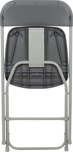 Flash Furniture Hercules Series Plastic Folding Chair - Grey - 6 Pack 650LB Weight Capacity Comfortable Event Chair-Lightweight Folding Chair