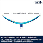 ENO, Eagles Nest Outfitters DoubleNest Lightweight Camping Hammock, 1 to 2 Person, Special Edition Colors, ATC