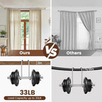 1” Diameter Curtain Rods Itself is 30 to 144 inch 2 Pack Fit 30-142 inch, 66 to 120 inch Window with Heavy Duty Adjustable Rod Matte Wood Grain Splicing Metal Extra Long Curtain Rod for Windows