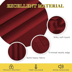 NICETOWN Blackout Curtain Panel Grommet - Home Decorations Thermal Insulated Solid Grommet Top Blackout Living Room Panel/Drape for Gift (Burgundy Red, 1 Panel, 52 x 72-inch)