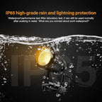 LemonBest Landscape Lights - 5W 110V Outdoor Spotlight - Waterproof IP65-3000K Warm White LED Landscape Lights - 5ft Cable for Yard Garden Patio Driveway House (Include Spike) (6 Pack)