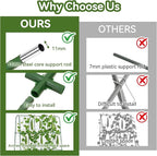 Cucumber Trellis for Raised Bed, U-Shape Garden Trellis for Climbing Plants Outdoor, Metal Arch Trellis for Vegetables, Plant Support for Tomato, Pea, Zucchini, Squash
