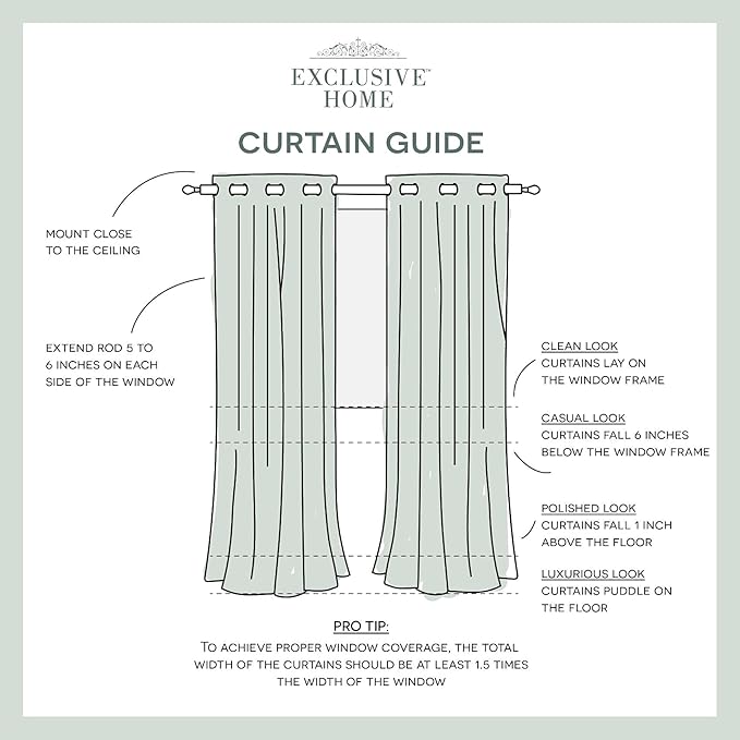 Exclusive Home Canopy Stripe Indoor/Outdoor Grommet Top Curtain Panel, 54"x108", Teal / White, Set of 2