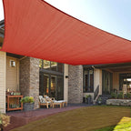 LOVE STORY Custom Size 9'x10' Terra Red Sun Shade Sail Rectangle UV Block Canopy Patio Sail Sunshades Fabric for Outdoor Garden Carport (We Make Custom Size)