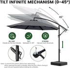OLILAWN 10ft Patio Umbrella with Base