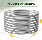 4 Pack 3x3FT Round Raised Beds for Gardening, Corrugated Galvanized Steel Raised Garden Bed, Outdoor Metal Above Ground Garden Bed for Vegetables and Flowers-3x3FTx10Inch