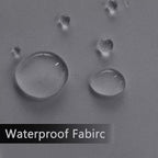 SpaceDresser Waterproof Outdoor Sheer Curtains for Patio - 4 Panels Rod Pocket Indoor Voile Sheer Curtain for Living Room,52W x 120L inch,Grey