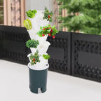 Hydroponic Growing System Indoor, 20-Hole Vertical Garden Planter Germination Kit, Smart Garden Vegetable Plant Kit with Pump and Movable Water Tank for Gardening Lover, IP68