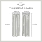 EXCLUSIVE HOME Cabana Solid Indoor/Outdoor Light Filtering Hook-and-Loop Tab Top Curtain Panel Pair, 54"x84", Teal