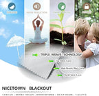 NICETOWN Patio Curtain Outdoor Waterproof W100 x L108, Rustproof Top & Bottom Grommet Room Darkening Windproof Outdoor Living Divider Privacy Thermal Insulated Blinds for Pool, Greyish White, 1 Piece