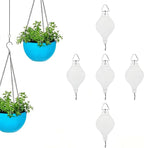 5PCS Plant Pulley System - Retractable & Adjustable Hanger for Indoor/Outdoor Use， Heavy Duty Pulley Hook for Hanging Baskets, Flower Pots, Plants, and Bird Feeders(5Pcs-White)