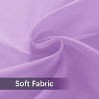 SpaceDresser Waterproof Outdoor Sheer Curtains for Patio - 4 Panels Rod Pocket Indoor Voile Sheer Curtain for Living Room,52W x 108L inch, Lavender