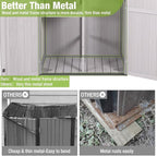 GUTINNEEN Sheds Outdoor Storage Wooden Garden Tool Shed - Image 5