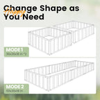 KING BIRD Galvanized Raised Garden Bed with 2 Installation Methods for DIY, 101" x 36" x 18" Heightened Planter Kit Box Outdoor for Deep-Rooted Vegetables, Flowers, Dark Grey