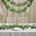 Artificial Plants Greenery Eucalyptus Garland, 5.9 Ft, 2 Pieces, Green