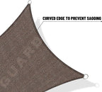 SUNNY GUARD Custom Size 8'x11'x13.6' Brown Sun Shade Sail Right Triangle UV Block Shade for Backyard Yard Patio Deck Garden(Customized)