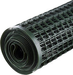Decorative Fence Garden Netting, 4 ft x 75 ft Green Plastic Mesh