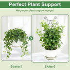 Stackable Metal Trellis for Climbing Plants Outdoor & Indoor - 4 Pack Garden Trellis for Potted Plants, Rust-Resistant Plant Support Stakes for Vines, Flowers - Sturdy Plant Trellis