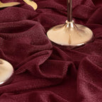 Outdoor Curtains Burgundy Sheer Gauze Arch Drape, 2 Panels 29 x 240 Inch