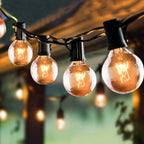 String Lights, 100 Ft Waterproof Outdoor with 105 Clear G40 Bulbs
