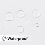 NICETOWN 2 Panels Weighted Blackout Outdoor Curtains for Patio Waterproof, Grommet & Back Tab on top and Bottom Windproof Privacy Thermal Drapes for Cabana with Fixed Rope, W52 x L95, Pure White