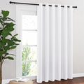 NICETOWN Blackout Curtains & Drapes - Privacy Thermal Efficiency Backdrop Curtains for Bedroom Room Divider Living Room Patio Sliding Glass Door, Wide 80 x Long 144 inch, White, 1 Panel
