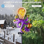 Yiosax-Solar Outdoor Lights Decorative-Yard Outdoor Decorative - Garden Stakes Octopus Decorative Waterproof 7 LED Light Decor Ocean Beach Theme for Lawn Path Yard Decoration Gift Idea