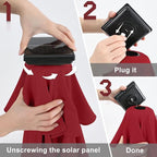 ABCCANOPY Durable Solar Led Patio Umbrellas with 32LED Lights 11FT (Burgundy)