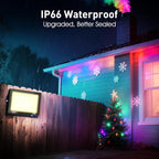 Flood Security Lights 2 Pack 50W RGB Color Changing Outdoor Floodlight