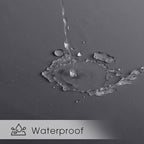 NICETOWN Fade Resistant Outdoor Curtains for Patio Waterproof 2 Panels, UV Protection Grade 4 Lightfastness Fade-Proof & Blackout Drapes for Deck, Porch, Gazebo, Grey, W52 x L96 Each Panel