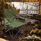ALPS Mountaineering King Kong Camping Chairs for Adults with Mesh Cup Holders and Pockets, Built Durable and Reliable with Compact Foldable Steel Frame