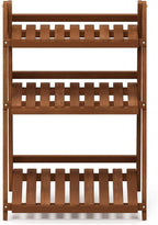 Furinno FG18452 Tioman Hardwood Patio Furniture Outdoor 3-Tier Flower Rack, Natural