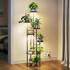 TC-HOMENY Plant Stand Indoor with Grow Lights, 7 Tiered Metal Plant Shelf, 55" Tall Plant Stand for Indoor Plants Multiple, Large Plant Rack Display Shelves, Corner Plant Holder for Living Room, Patio