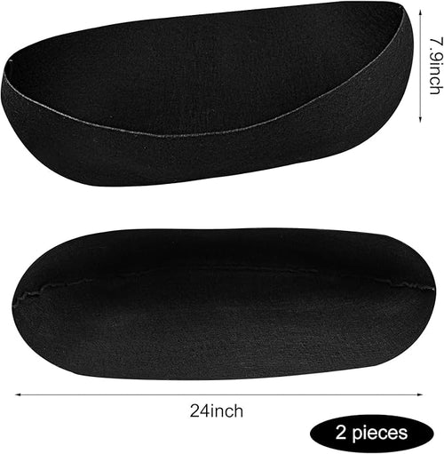 2PCS 24Inch Upgraded Planter Basket Liners Fabric Window Box Liners Felt Trough Planter Liner Black Flower Basket Liner Non-Woven Hanging Plant Liner for Planters Garden Fence - Avoid Bird Nesting