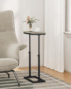 TUTOTAK End Table, Side Table, Tall Couch Table, Sofa Table, Living Room, Bed Room, Greige TB01BG083