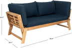 Safavieh PAT6745A Outdoor Collection Tandra Grey Modern Contemporary Daybed Day Bed