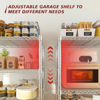 Xcity Storage Shelves, 6 Tier Heavy Duty Metal Shelving Unit, 2400 LBS Capacity Adjustable Steel Wire Shelf Organizer for Pantry, Kitchen, Garage, 14" D x 30" W x 70" H, Chrome