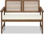 Furinno FG161167 Tioman Hardwood Outdoor Bench in Teak Oil, Natural