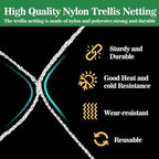 Sukh Garden Plant Trellis Netting -Trellis Net Polyester Trellis Netting Garden Square Mesh for Climbing Plants Fruits Vegetables VinesGrow Tents (4)