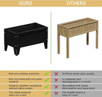 Elevated Metal Planter Box Stand Heavy Duty Raised Garden Bed for Vegetables Flowers Herbs Indoor Outdoor Use, Charcoal